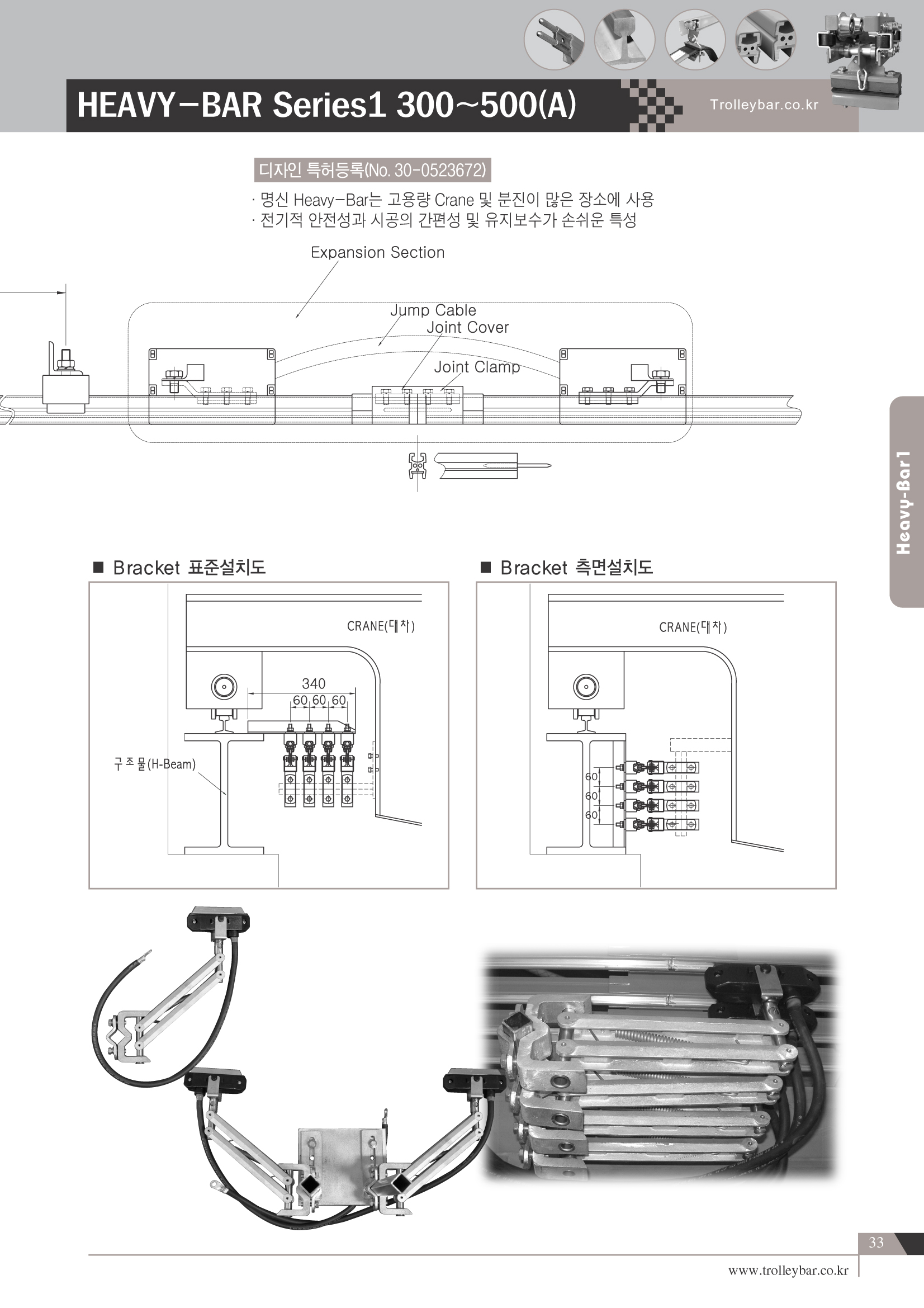 Thiết Bị Cầu Trục MTT Hàn Quốc Ray điện Heavy bar Thiết Bị Cầu Trục MTT Hàn Quốc Ray điện Heavy bar