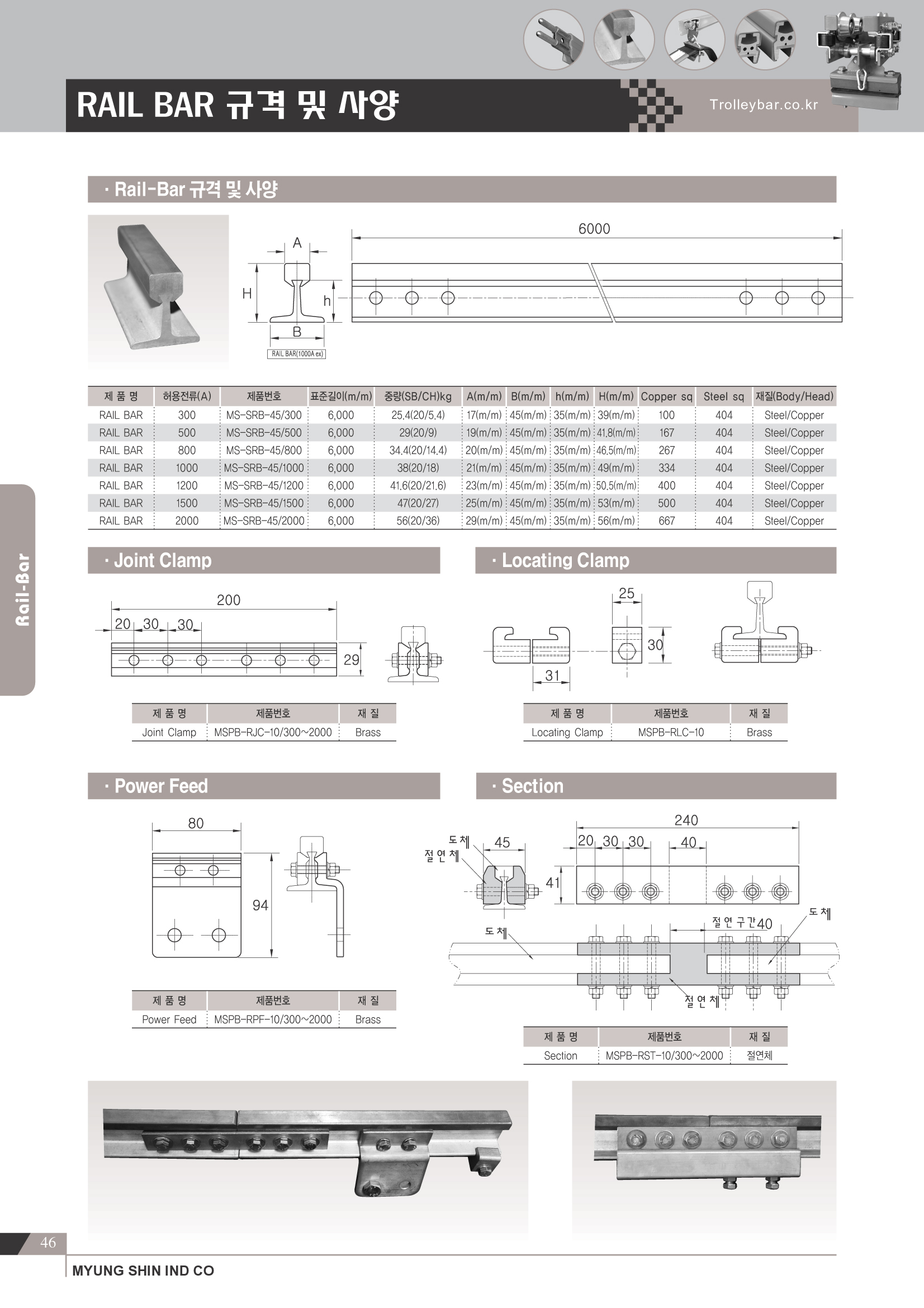 Thiết Bị Cầu Trục MTT Hàn Quốc RAIL- BAR 