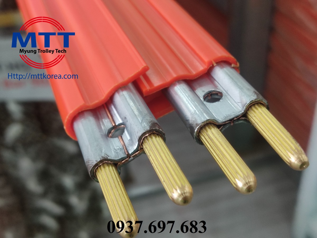 Thiết Bị Cầu Trục MTT Hàn Quốc Ray điện Hàn Quốc 1P 90A Thiết Bị Cầu Trục MTT Hàn Quốc Ray điện Hàn Quốc 1P 90A