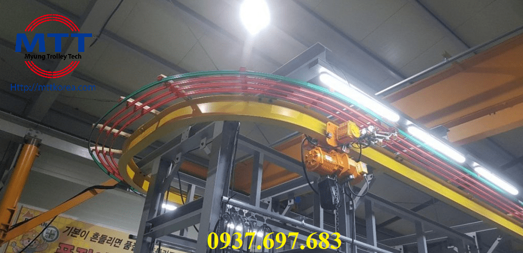 Thiết Bị Cầu Trục MTT Hàn Quốc Ray điện Hàn Quốc 1P 60A Thiết Bị Cầu Trục MTT Hàn Quốc Ray điện Hàn Quốc 1P 60A