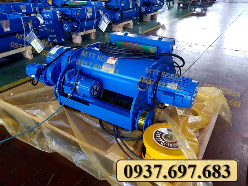 Thiết Bị Cầu Trục MTT Hàn Quốc Palang cáp dầm đôi 7.5 tấn Hyundai Thiết Bị Cầu Trục MTT Hàn Quốc Palang cáp dầm đôi 7.5 tấn Hyundai