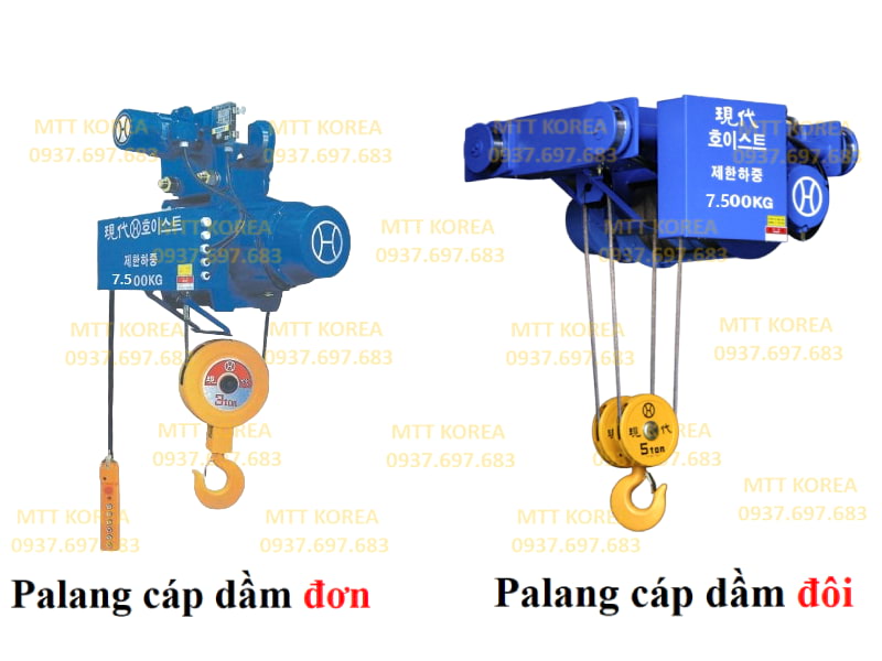 Palang cáp điện 7.5 tấn Hyundai