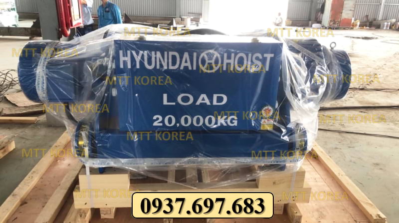 Thiết Bị Cầu Trục MTT Hàn Quốc Palang cáp dầm đôi 20 tấn Hyundai Thiết Bị Cầu Trục MTT Hàn Quốc Palang cáp dầm đôi 20 tấn Hyundai