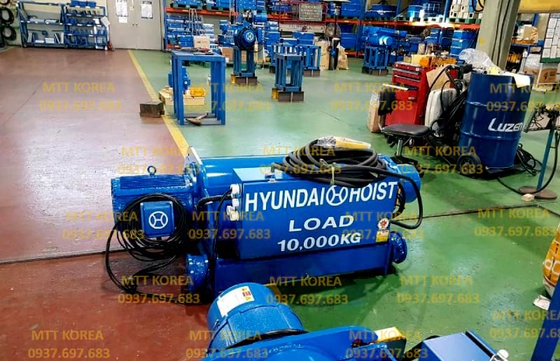 Thiết Bị Cầu Trục MTT Hàn Quốc Palang cáp dầm đôi 10 tấn Hyundai 