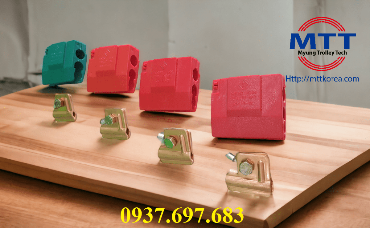 Thiết Bị Cầu Trục MTT Hàn Quốc Đầu nối nguồn ray điện cầu trục 1P 3P Thiết Bị Cầu Trục MTT Hàn Quốc Đầu nối nguồn ray điện cầu trục 1P 3P