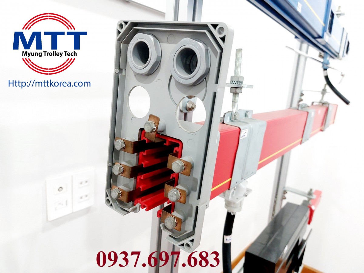 Thiết Bị Cầu Trục MTT Hàn Quốc Ray điện hộp kín 7P 50A MCL 