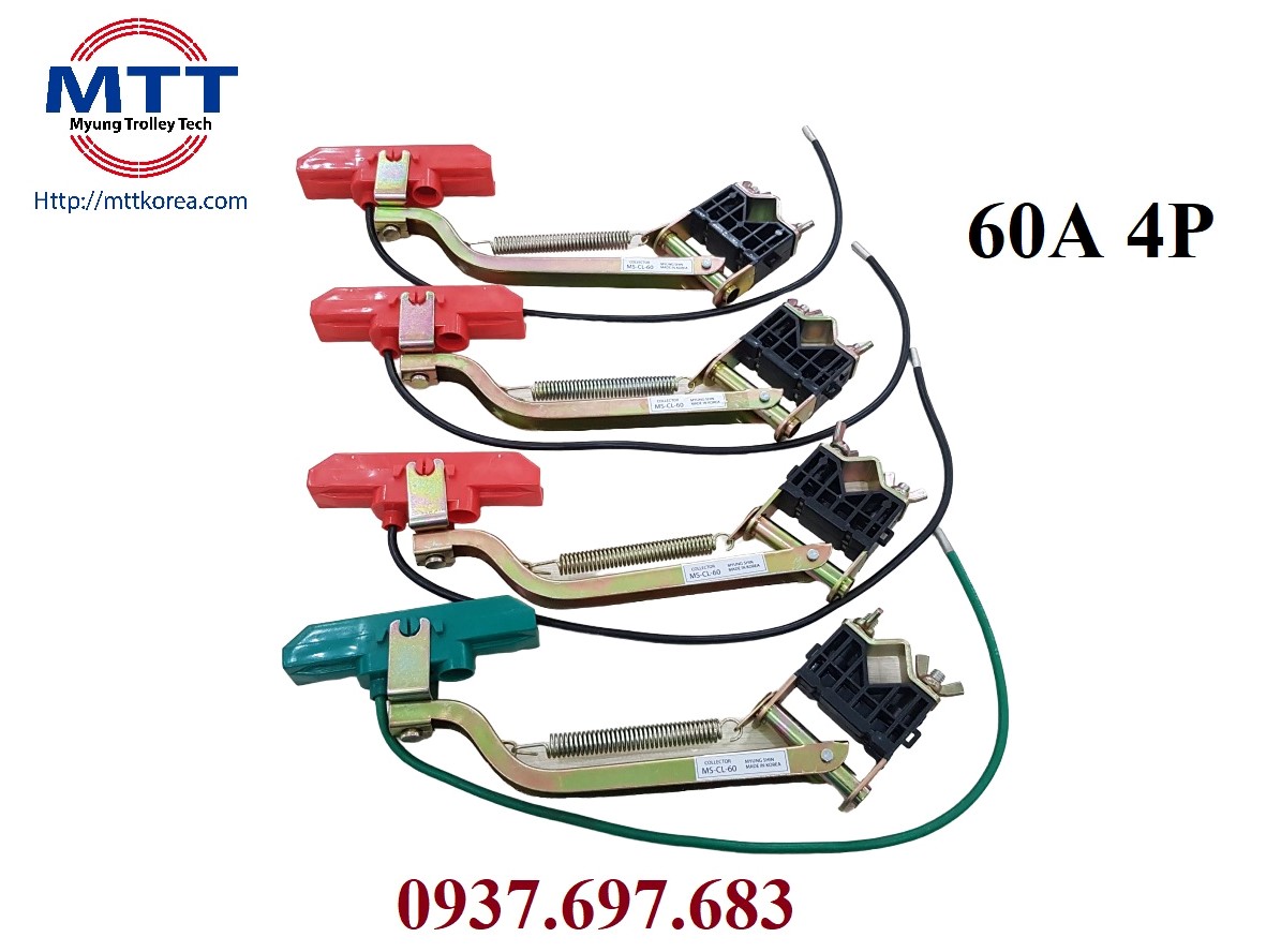 Thiết Bị Cầu Trục MTT Hàn Quốc Chổi tiếp điện 60A PVC cầu trục Thiết Bị Cầu Trục MTT Hàn Quốc Chổi tiếp điện 60A PVC cầu trục