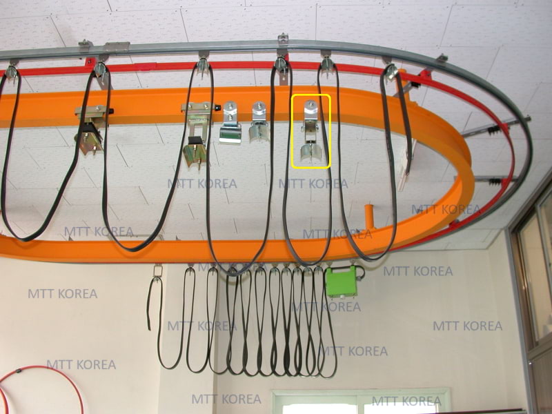Thiết Bị Cầu Trục MTT Hàn Quốc Con lăn đầu cáp dầm I 