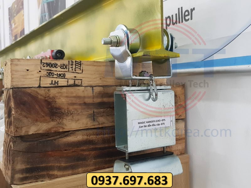Thiết Bị Cầu Trục MTT Hàn Quốc Con lăn đầu cáp dầm I 