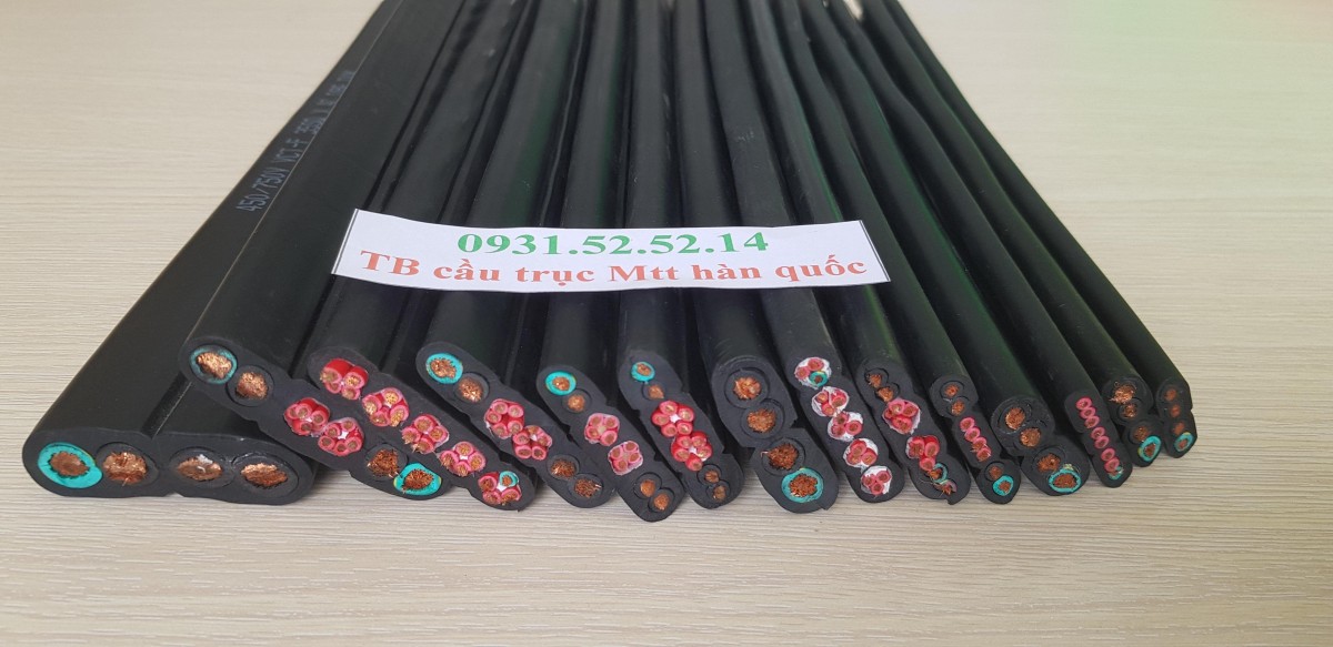 Thiết Bị Cầu Trục MTT Hàn Quốc Cáp điện dẹt cầu trục 10SQx4C Thiết Bị Cầu Trục MTT Hàn Quốc Cáp điện dẹt cầu trục 10SQx4C
