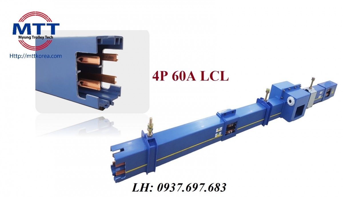 Thiết Bị Cầu Trục MTT Hàn Quốc Ray điện hộp kín 7P 50A MCL 