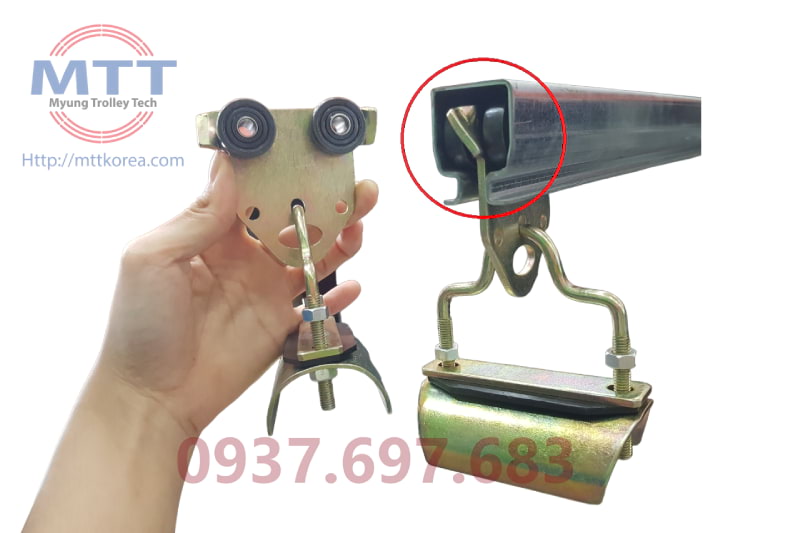 Thiết Bị Cầu Trục MTT Hàn Quốc Con lăn treo cáp điện ray C cầu trục Thiết Bị Cầu Trục MTT Hàn Quốc Con lăn treo cáp điện ray C cầu trục