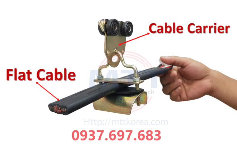 Thiết Bị Cầu Trục MTT Hàn Quốc Con lăn treo cáp điện ray C cầu trục Thiết Bị Cầu Trục MTT Hàn Quốc Con lăn treo cáp điện ray C cầu trục