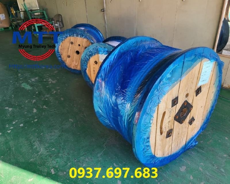 Thiết Bị Cầu Trục MTT Hàn Quốc Cáp điện dẹt cầu trục 16SQx4C+1.5SQx10C 