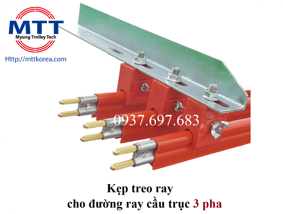 Thiết Bị Cầu Trục MTT Hàn Quốc Giá đỡ ray điện 1P cầu trục Hàn Quốc 