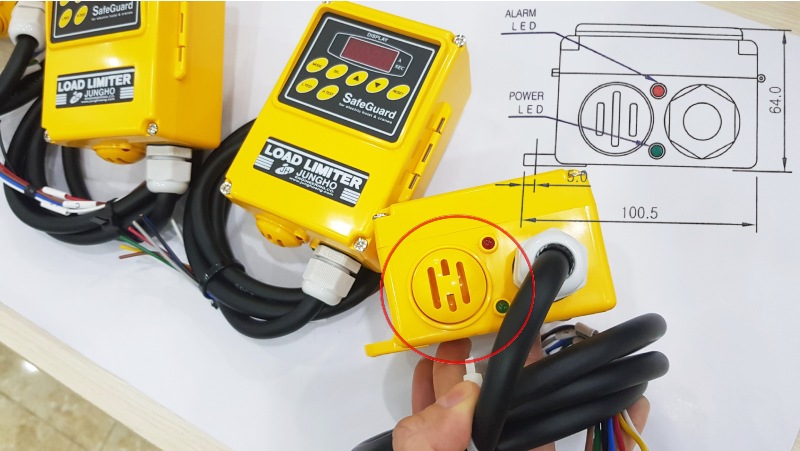 Thiết Bị Cầu Trục MTT Hàn Quốc Bộ báo quá tải cầu trục Jungho JDL-100 Thiết Bị Cầu Trục MTT Hàn Quốc Bộ báo quá tải cầu trục Jungho JDL-100