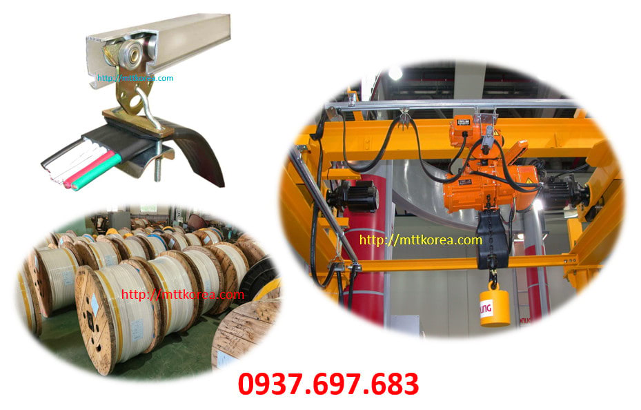 Thiết Bị Cầu Trục MTT Hàn Quốc Cáp dẹt cầu trục 6SQx4C+1.5SQx10C Thiết Bị Cầu Trục MTT Hàn Quốc Cáp dẹt cầu trục 6SQx4C+1.5SQx10C