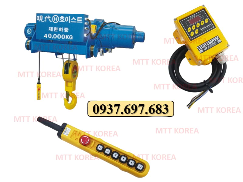 Thiết Bị Cầu Trục MTT Hàn Quốc Palang cáp dầm đôi 40 tấn Hyundai Thiết Bị Cầu Trục MTT Hàn Quốc Palang cáp dầm đôi 40 tấn Hyundai