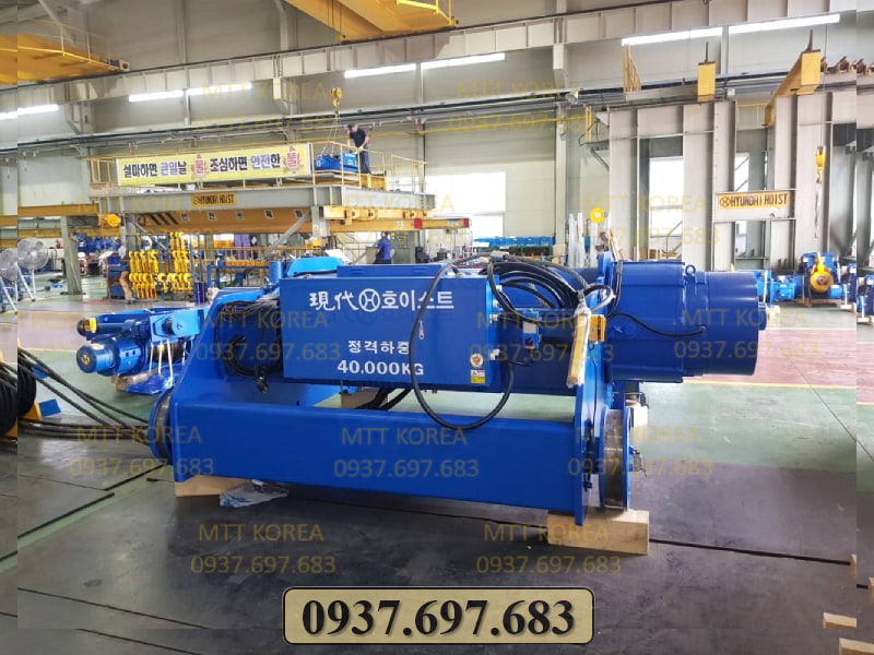 Thiết Bị Cầu Trục MTT Hàn Quốc Palang cáp dầm đôi 40 tấn Hyundai Thiết Bị Cầu Trục MTT Hàn Quốc Palang cáp dầm đôi 40 tấn Hyundai