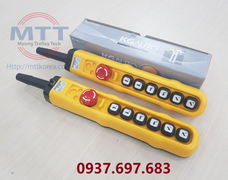 Thiết Bị Cầu Trục MTT Hàn Quốc Tay bấm điều khiển H06EAAA có dây Thiết Bị Cầu Trục MTT Hàn Quốc Tay bấm điều khiển H06EAAA có dây