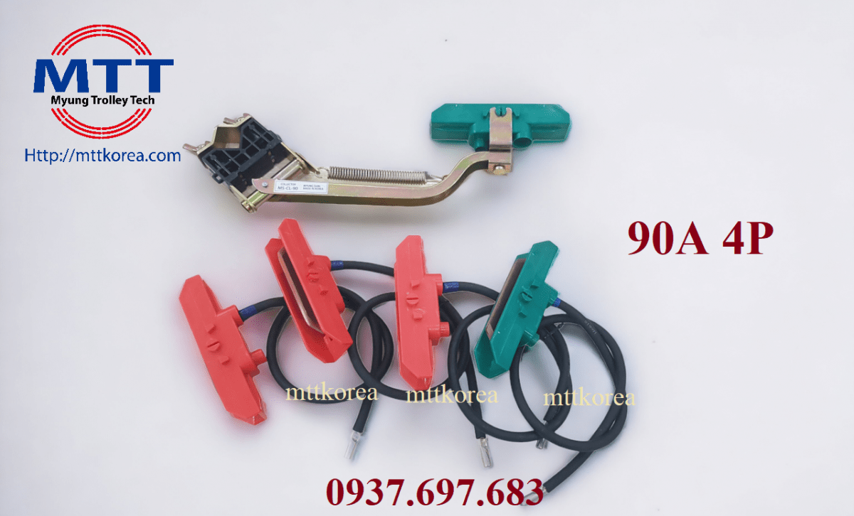 Thiết Bị Cầu Trục MTT Hàn Quốc Đầu chổi tiếp điện 90A Thiết Bị Cầu Trục MTT Hàn Quốc Đầu chổi tiếp điện 90A