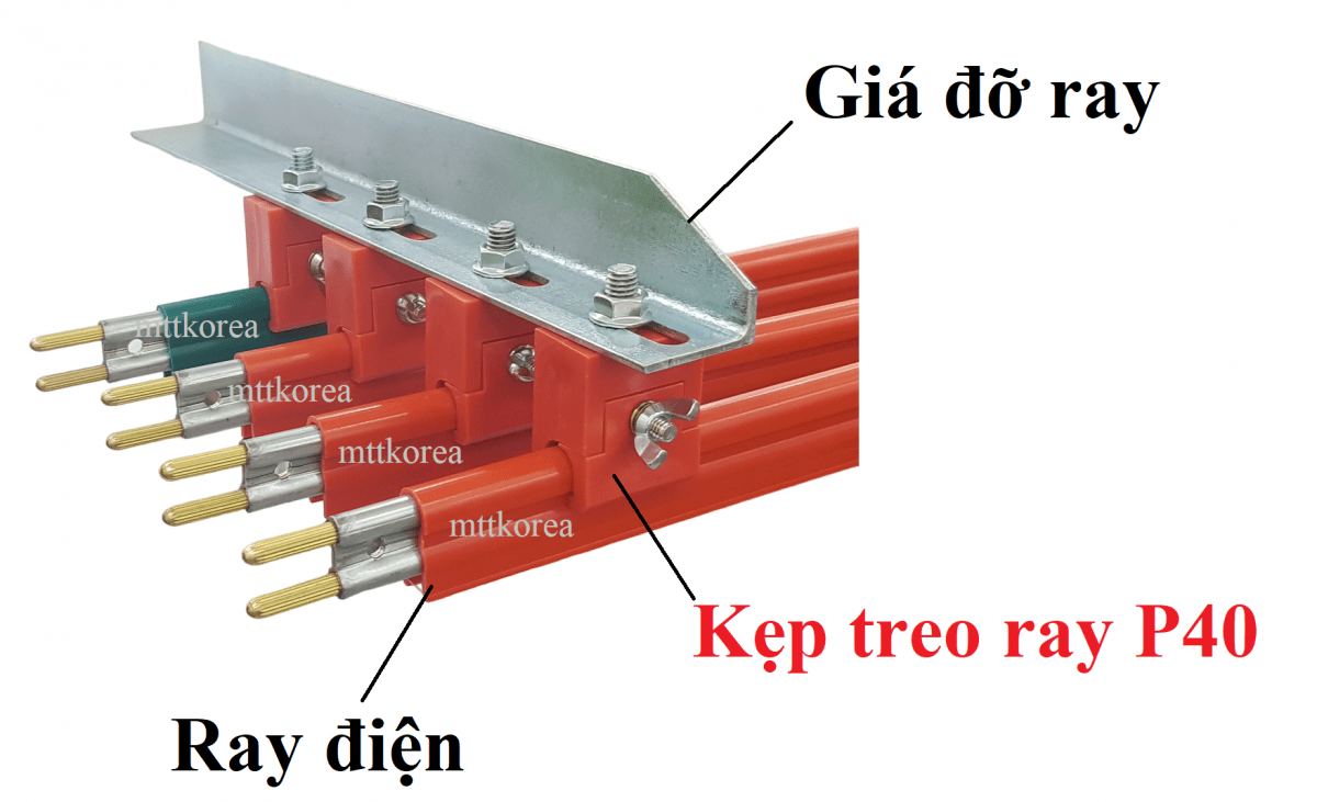 Thiết Bị Cầu Trục MTT Hàn Quốc Giá đỡ ray điện 1P cầu trục Hàn Quốc 