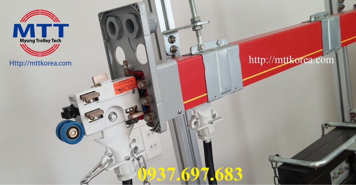 Thiết Bị Cầu Trục MTT Hàn Quốc Ray điện hộp kín 7P 50A MCL 