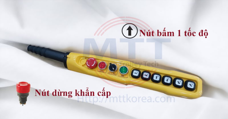 Thiết Bị Cầu Trục MTT Hàn Quốc Tay bấm điều khiển 10 nút H10EPMHAAA 