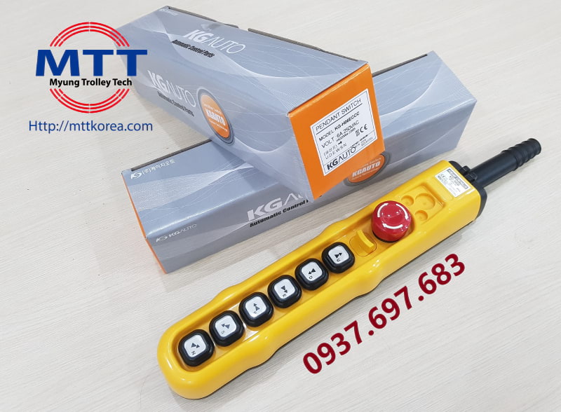 Thiết Bị Cầu Trục MTT Hàn Quốc Tay bấm điều khiển tời điện H06ECCC 