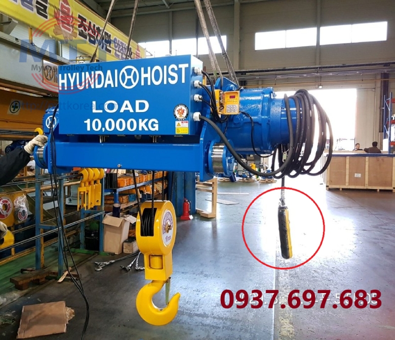 Thiết Bị Cầu Trục MTT Hàn Quốc Tay bấm điều khiển tời điện H06ECCC 