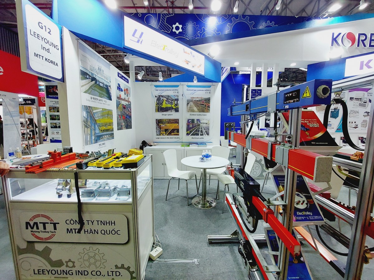 Thiết Bị Cầu Trục MTT Hàn Quốc Triển lãm Công ty MTT 