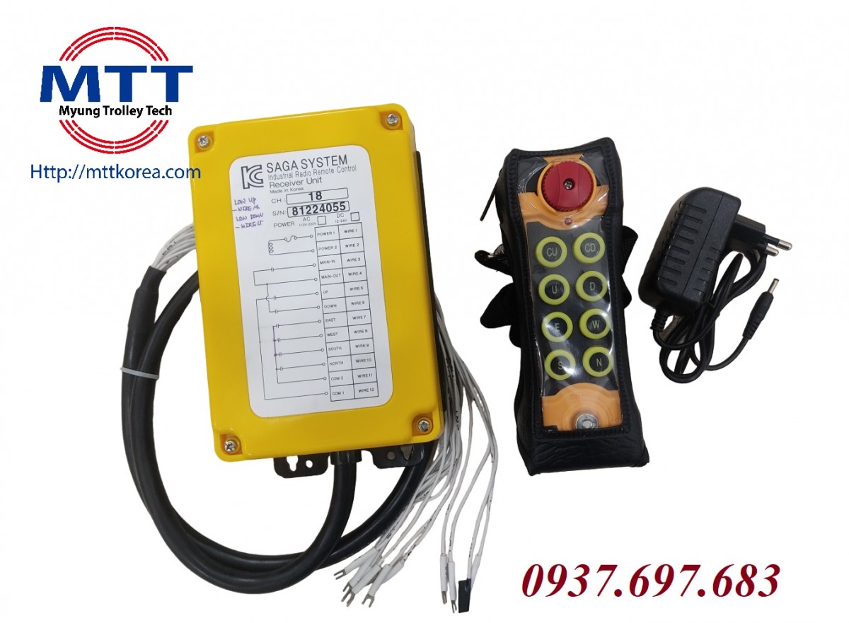 Thiết Bị Cầu Trục MTT Hàn Quốc Bộ điều khiển cầu trục SAGA-800N Thiết Bị Cầu Trục MTT Hàn Quốc Bộ điều khiển cầu trục SAGA-800N