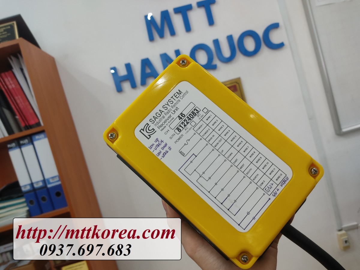 Thiết Bị Cầu Trục MTT Hàn Quốc Bộ điều khiển cầu trục SAGA-1200N 