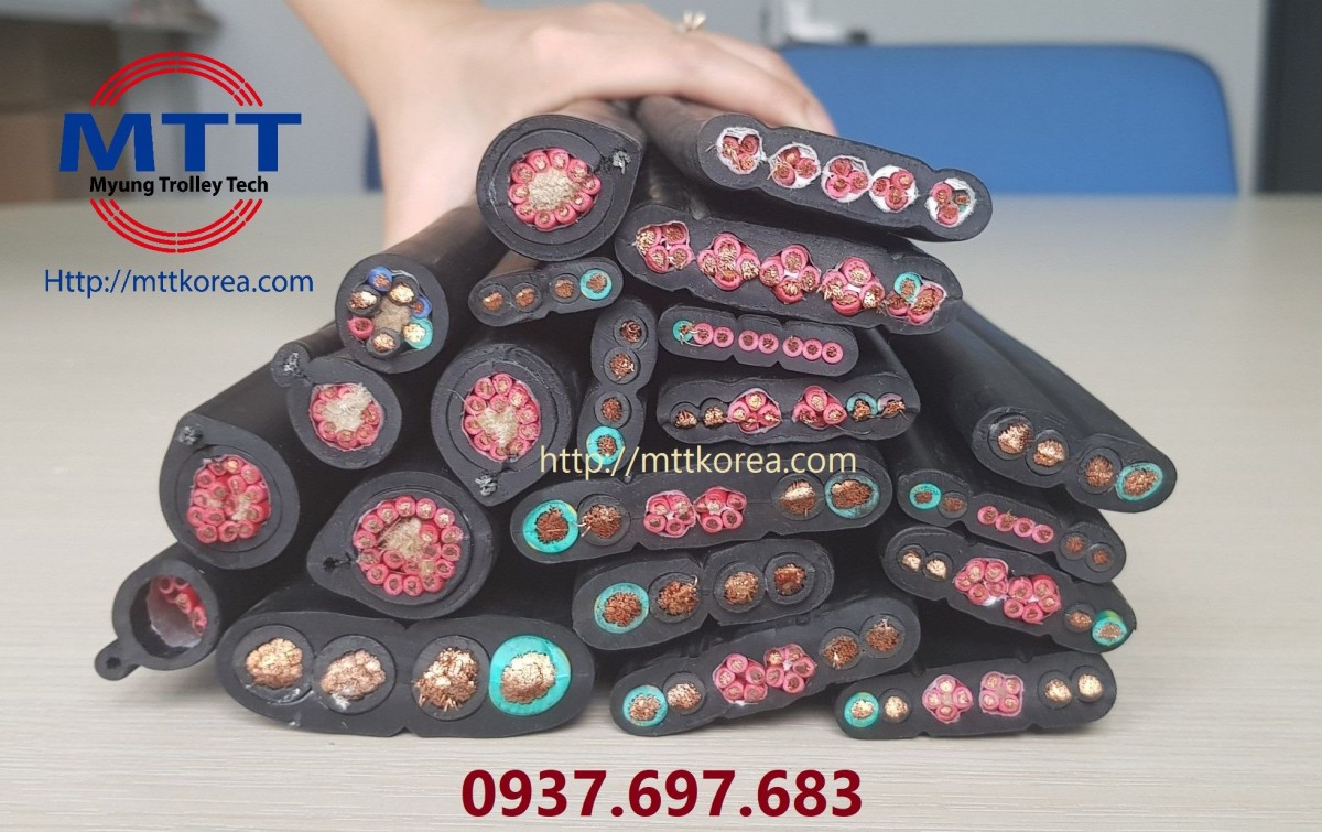 Thiết Bị Cầu Trục MTT Hàn Quốc Dây cáp điện 1.5SQx15C điều khiển cầu trục Thiết Bị Cầu Trục MTT Hàn Quốc Dây cáp điện 1.5SQx15C điều khiển cầu trục