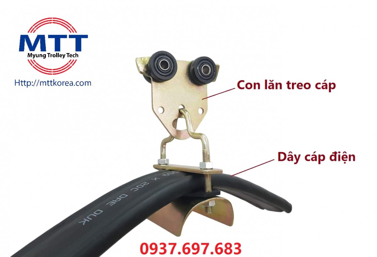 Thiết Bị Cầu Trục MTT Hàn Quốc Dây cáp điện dẹt 1.5SQx20C cầu trục 