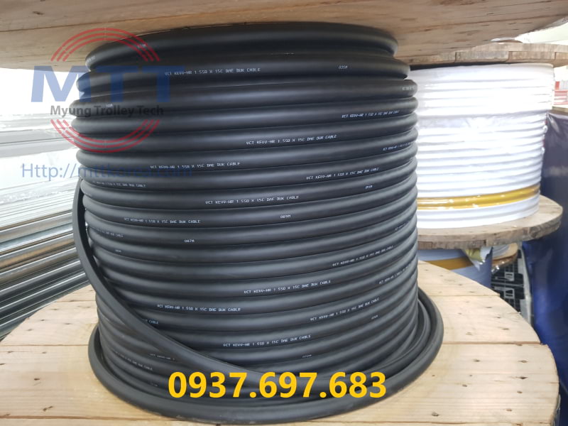 Thiết Bị Cầu Trục MTT Hàn Quốc Cáp điện tròn 1.5SQx15C cầu trục Thiết Bị Cầu Trục MTT Hàn Quốc Cáp điện tròn 1.5SQx15C cầu trục